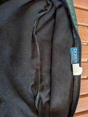 Dover Saddlery tall boot bags, equestrian, fleece lined, Green, good condition