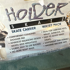 Lot of 4 Vtg 90s Inline Roller Skate Carrier Bag Pouch Holder Skatz Deadstock