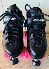 Sure-Grip Roller Skates Men’s Size 7 Black Rebel, $239