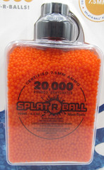 Splat-R-Ball 20,000 Rounds 7.5mm Orange Ammo Certified Splatter Ball New Sealed