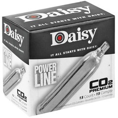 Daisy 7015 Powerline CO2 Cylinders 12 Grams 15 Per Box Replacement Cartridges