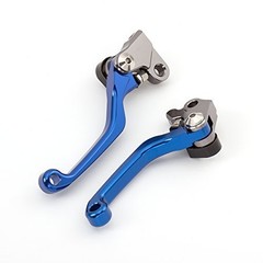 CNC Aluminum Dirt Bike Pivot Brake Clutch Levers Compatible with TTR Blue