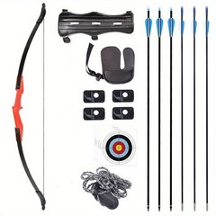 Archery 53″ Recurve Bow & Arrows Set 40lbs Recurve Bow For Adult Beginner Target