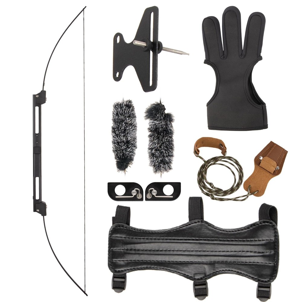 Archery 55″ Folding Survival Bow Set for Adults, Portable Recurve Bow for Out…
