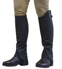 BasEQ Half Chaps Women’s / Children’s- Equestrian Equine Nubuck Size & Style NEW