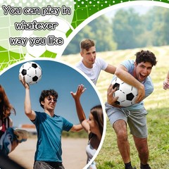 6 Set 7.87 Inch Soccer Dodgeballs Playground Balls Size 5 Bouncy Inflatable K…
