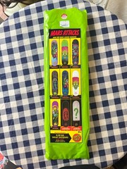 FACTORY SHRINK 2018 Santa Cruz x Mars Attacks BLACKLIGHT Reaper Skateboard Deck!