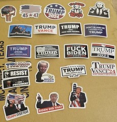 100 Trump Stickers! Enough to put ANYWHERE!