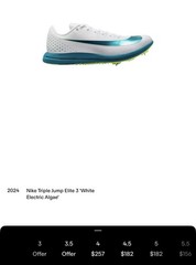 US Men’s 4/W 5.5 – Nike Zoom Triple Jump Elite 3 “White Elec Algae” HV6425-100