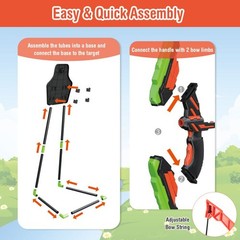 Kids Boy’s Girl Bow & Arrow Archery Set Outdoor Shooting Game w/ Target