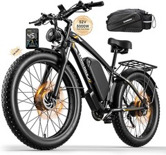 5000W Dual Motor Electric Bike 24″ Fat Tire 52V Long Range 40-45MPH E-Bike