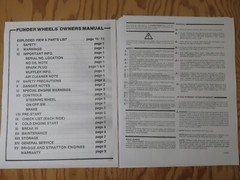 Action Products Funder Wheels Mini Car Go-Kart Owner’s Manual – Reprint