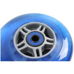 2 Blue Wheels W/Abec 7 Bearings for RAZOR SCOOTER 100mm