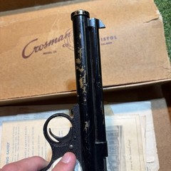 Vtg. 1950’s Crossman Model 116 .22 Pellet Bulk Fill Co2 Air Target Pistol Marble