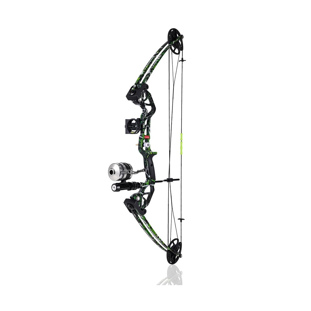 Bowfishing Bow Kit with 3 Arrows 15-45 LBS Draw Length 18″-29.5″, Fishing Ree…