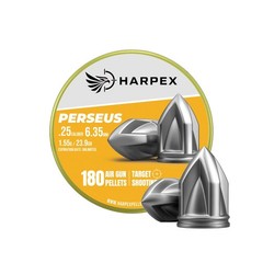 Harpex Perseus .25 ( 6.35mm) Cal Pellets 23.9gr Pointed Lead 180ct