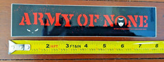 2008 Emily The Strange Army of None Skateboard Guitar Laptop sticker anti war