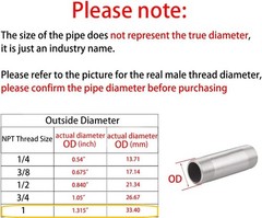 Low Exhaust Pipe 1″ female thread for: Predator 301cc, Predator 420cc, GX 270
