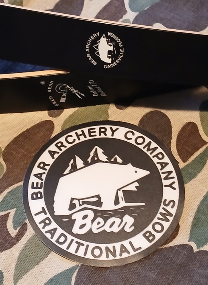 Fred Bear Archery Vintage Logo Decal – Durable Outdoor Vinyl 4″ FREE SHIPPING