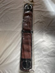 34” Formay brown waffle weave western cinch
