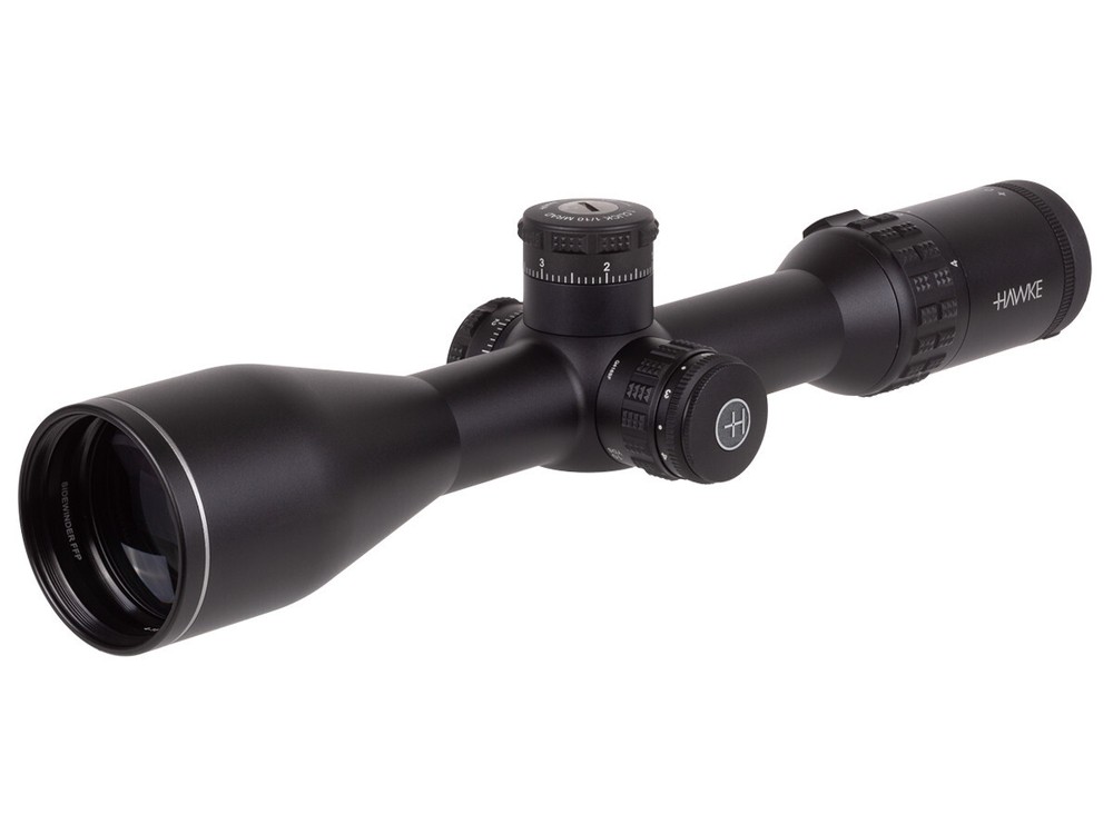 Hawke Sidewinder 30 FFP 4-16×50, Illuminated Half Mil Reticle