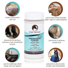 COAT DEFENSE Daily Preventative Powder & Rain Rot Treatment for Horses | 16oz