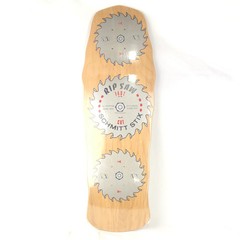 Schmitt Stix Rip Saw Woodgrain/Grey 10» Vintage NOS 1st Edition Reissue Deck
