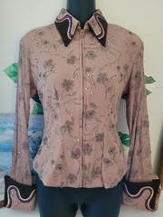 WOOD’S WESTERN PLEASURE SHOW SHIRT JACKET HORSEMANSHIP SHOWMANSHIP HORSE HOBBY L