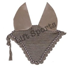 27 Colors Horse Fly Bonnet Ear Net Veil Mask Hood Hand Made Cotton Crochet New