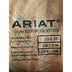 Ariat Men’s Boots Size 8.5 Leather Tennessee UT Vols Boots Size 8.5 D