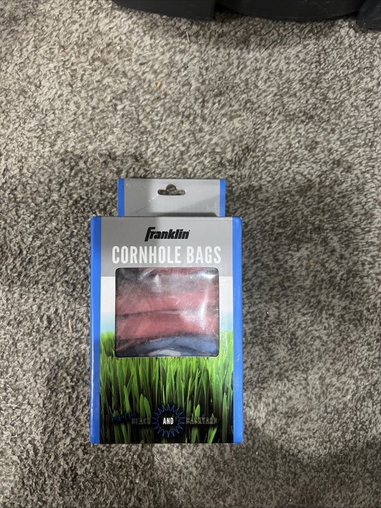 New Box Franklin Sports 4″ Replacement Cornhole Bean Bags 4-Red & 4 Blue Bags