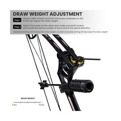 Archery P3 Compound Bow and Archery Sets 0-70lbs for Adults and Teens,25″-31″…