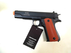 Airsoft Gun Pistol Spring Powered Zinc Alloy Ukarms V11 Series Black Brown 1 Pc