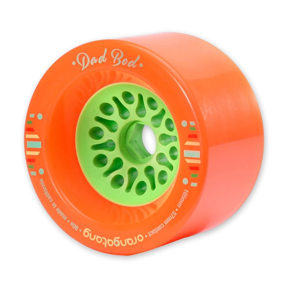 Orangatang Dad Bod Wheels, Orange, 105mm/80a [OPEN BOX]