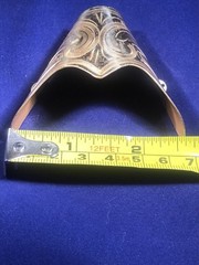 New Western Austin Accent Cowboy Boot Tip Rand Gold Engraved