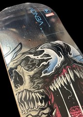 RARE Venom Marvel Primitive Skateboard Deck 8.125 Sealed Silver Paul Jackson NEW