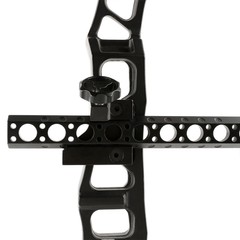 Compound Bow Sight Single Pin 0.059″ Fiber 4X Lens Long Pole Archery Hunt TP8510