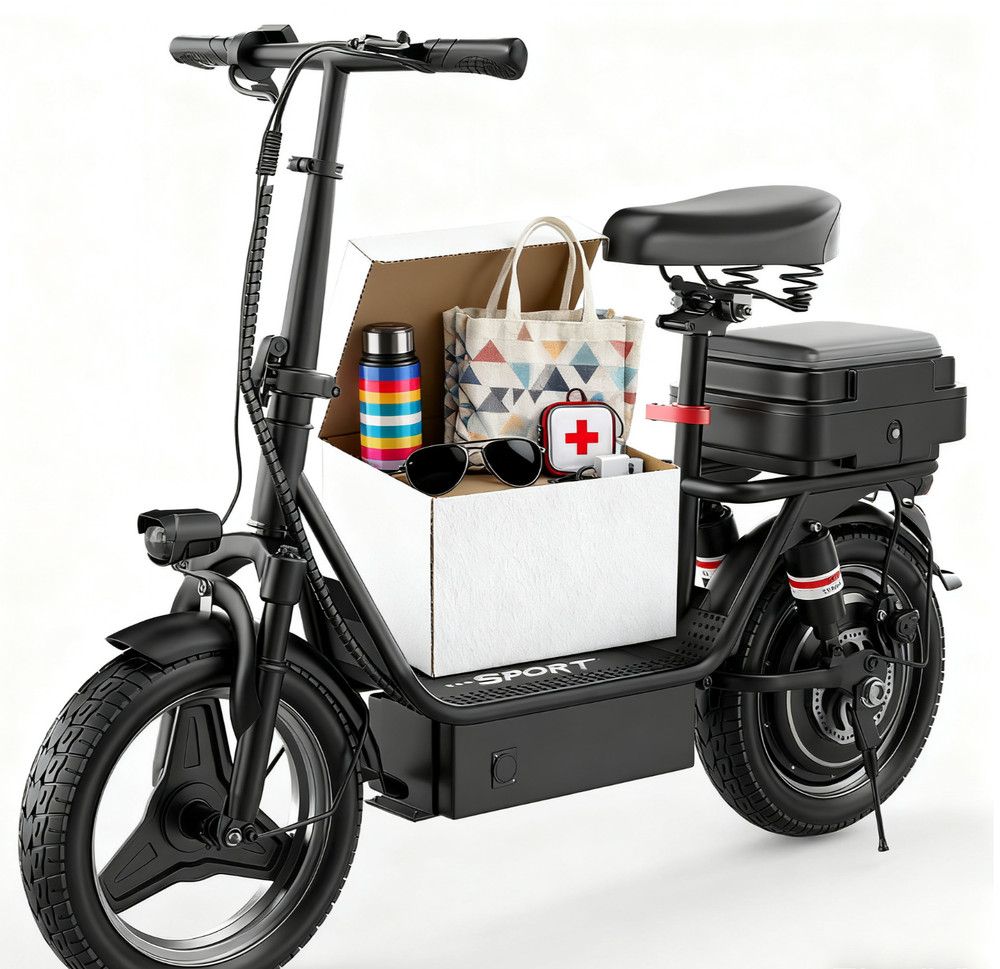 Upgraded Electric Scooter for Adults Scooter with Seat E-scooter with Suspension