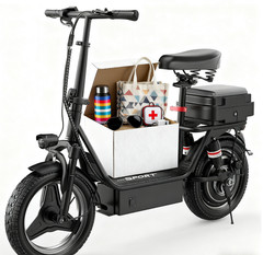 Upgraded Electric Scooter for Adults Scooter with Seat E-scooter with Suspension