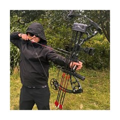 Lanneret P10 Compound Bow and Archery Sets，0-70 lbs. Black