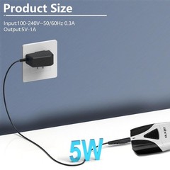 Andis Shaver Charger – Versatile Input Voltage, Durable Plastic, Black Color