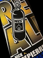 RARE SIGNED Nick Dompierre Nitrous Oxide NOS Real Skateboard Deck Vintage NEW