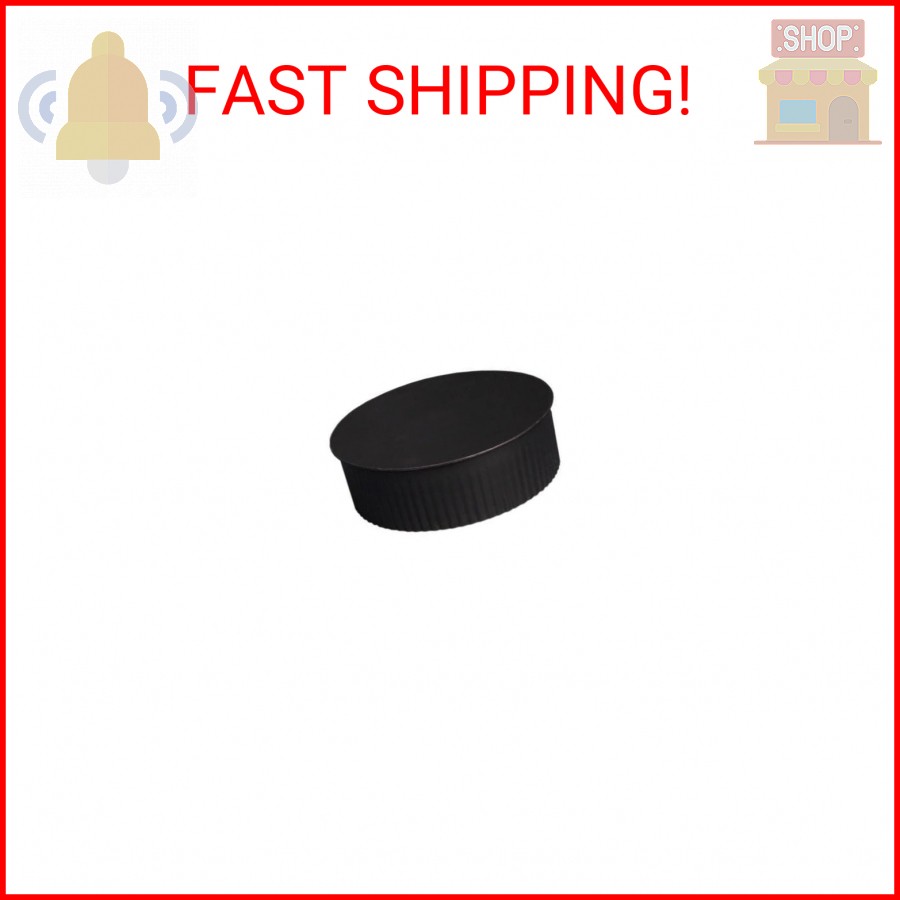 UNITED STATES HDW BM0152 7″ Crimp Tee Cap, Black