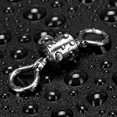 200pcs Barrel Fishing Swivels Stainless Steel Connector Saltwater Freshwater