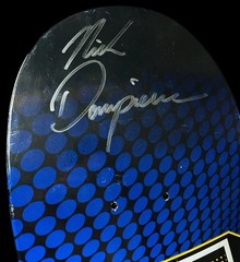 RARE SIGNED Nick Dompierre Nitrous Oxide NOS Real Skateboard Deck Vintage NEW
