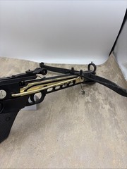 80lbs Self Cocking Hunting Pistol Crossbow No Arrows Black Metal Gold Body Cobra