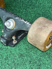 Vintage Neil Carver Gullwing Charger Longboard Truck w/2 GW Wheels Skateboard