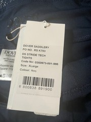 Dover Saddlery Riding DS Stride Tech Tights Women’s XL Navy (new)