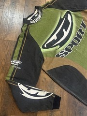 Vintage JT Sport Racing RAVE 600 Jersey – Green Gray SIZE LARGE