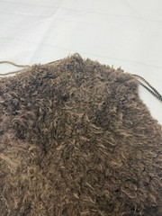 Vintage 100% Wool On Merino Western Sheepskin Saddle Seat Cover Cowboy